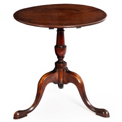 Rare English Queen Anne Antique Miniature Salesman Sample Tilt-Top Table