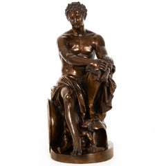 Sculpture en bronze italienne du XIXe siècle, « Mars Ludovisi d'après l'antique », du Grand Tour