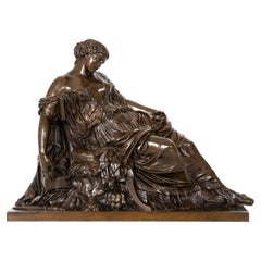 Scultura francese in bronzo “Lucrezia morente” (1868) di Jean-Baptiste Clesinger