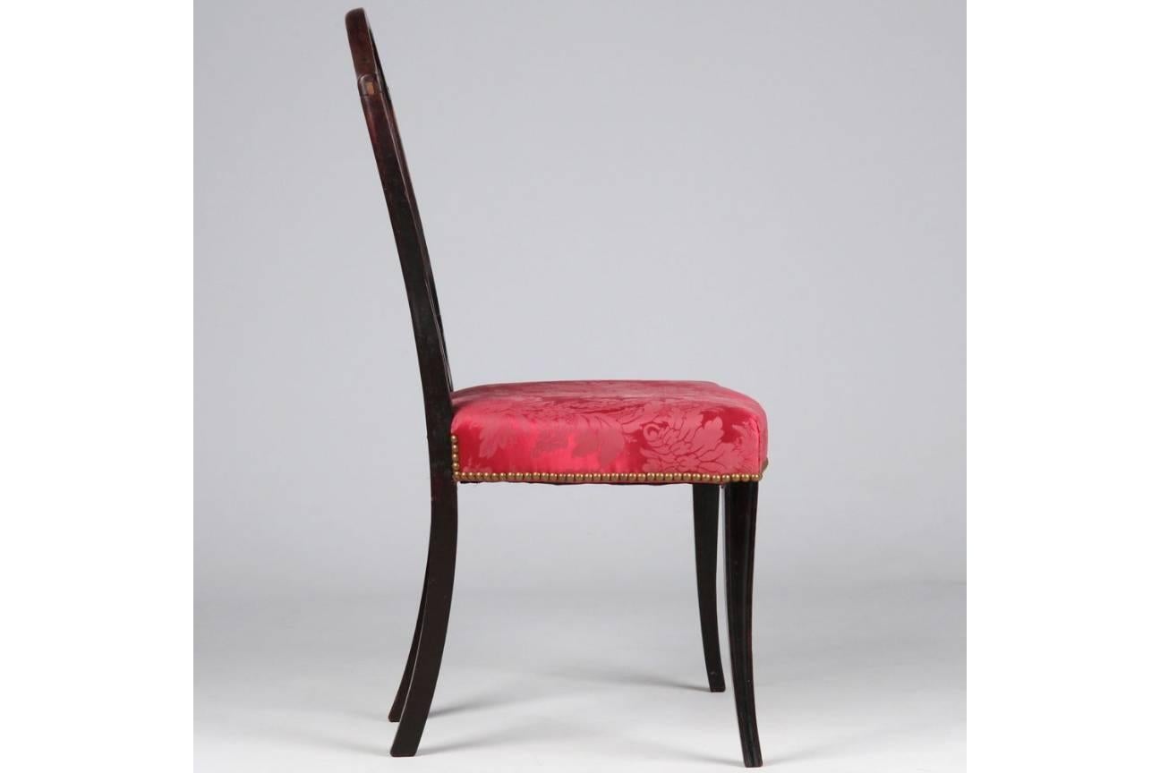 Fine American Federal Period Side Chair on Splayed Legs, New York, circa 1790 3