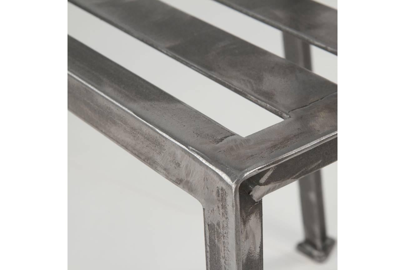 Industrial Raw Welded and Lacquered Steel Side Chair 1