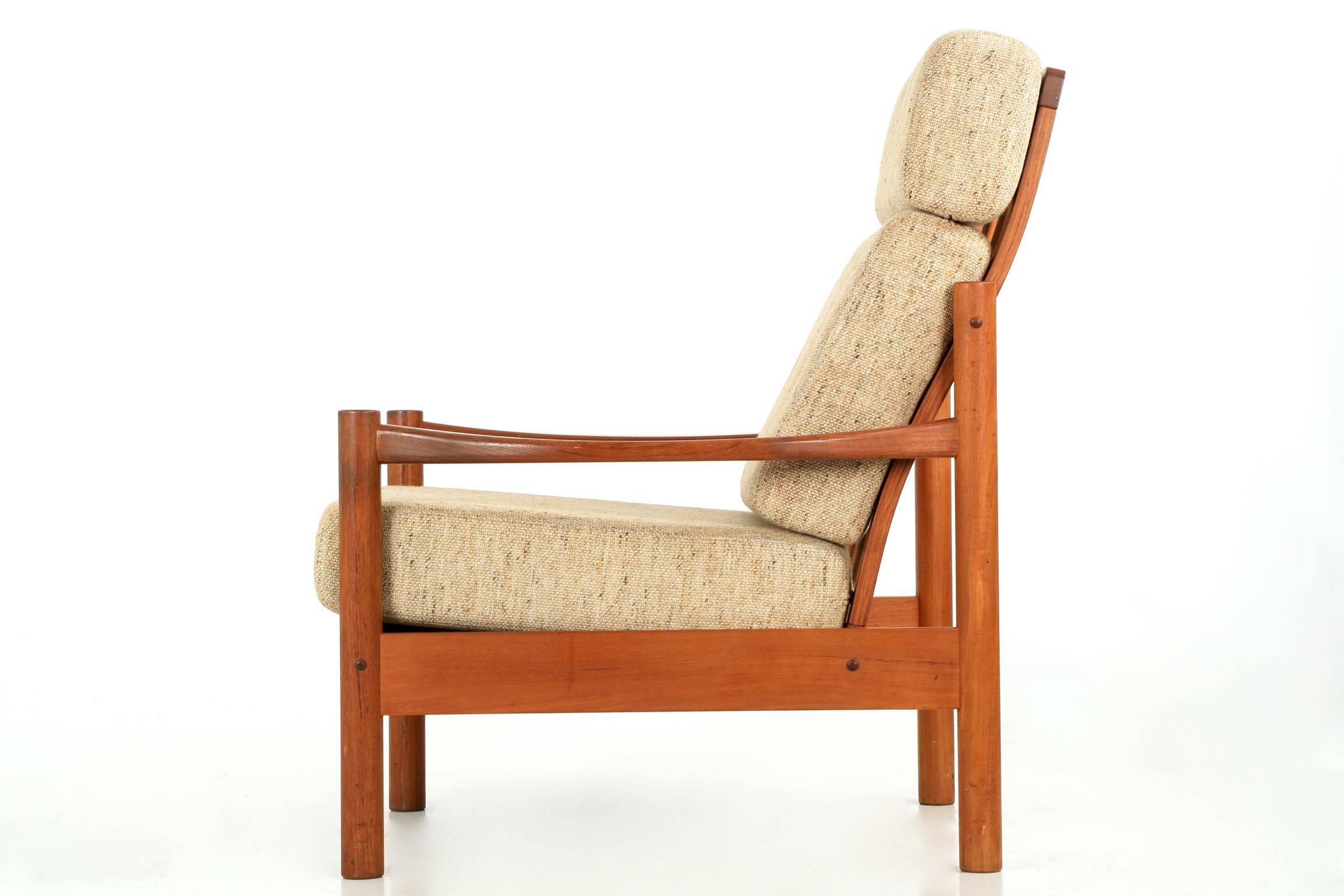 20th Century Danish Mid-Century Sculpted Teak Lounge Chair and Sofa by Tarm Stole Møbelfabrik