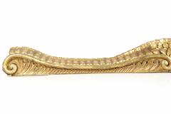 Pair of Rococo Carved Giltwood Architectural Pelmets Pediments, circa 1850-1870