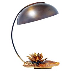 Water lily lamp by Maison Charles, 1970s