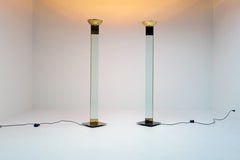Set of 'Laser' floor lamps by Max Baguara for Lamperti, 1970s