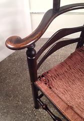 18th Century New England Unusual Roundabout Corner Chair