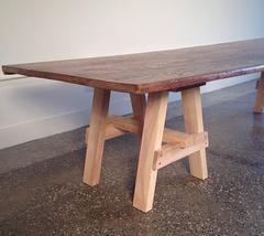 Pair of Custom Trestles in Beech