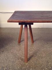 Pair of Custom Three-Legged Trestles in Ash