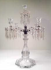 Five-Light French Crystal Candelabra