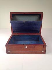 Rosewood and Mother of Pearl Inlaid Letter Box