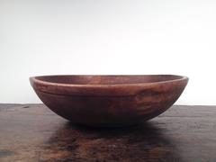 Early 19th Century Large Wood Bowl from New England