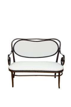 Authentic Thonet Bentwood Settee Aesthetic Movement Ebonised Sofa