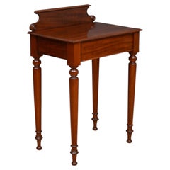Fine Figured Mahogany Console Table of Narrow Proportions Druce and Co