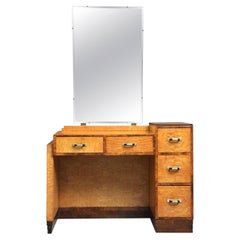 Stylish Art Deco Dressing Table Asymmetrical Vanity Table
