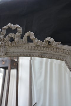Louis XV Style Carved Painted Overmantel or Console Table Mirror H140cm