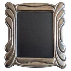 Vintage Silver Plated Picture Frame, Art Deco Design, 1970s