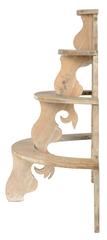 Whimsical Wood Three Tier Stand for Plants or Collectibles