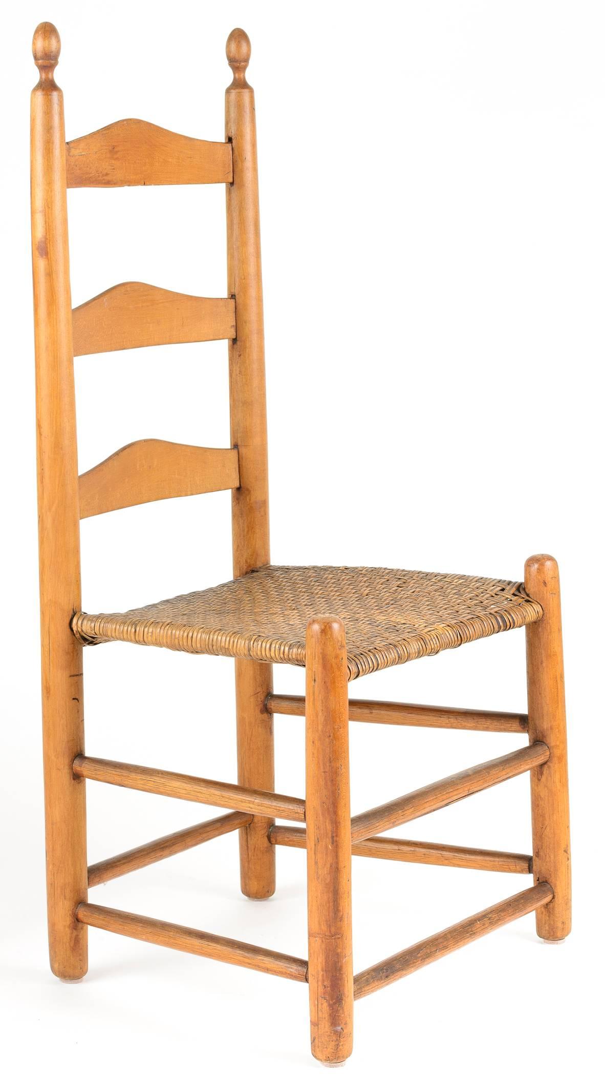 pine woven chair