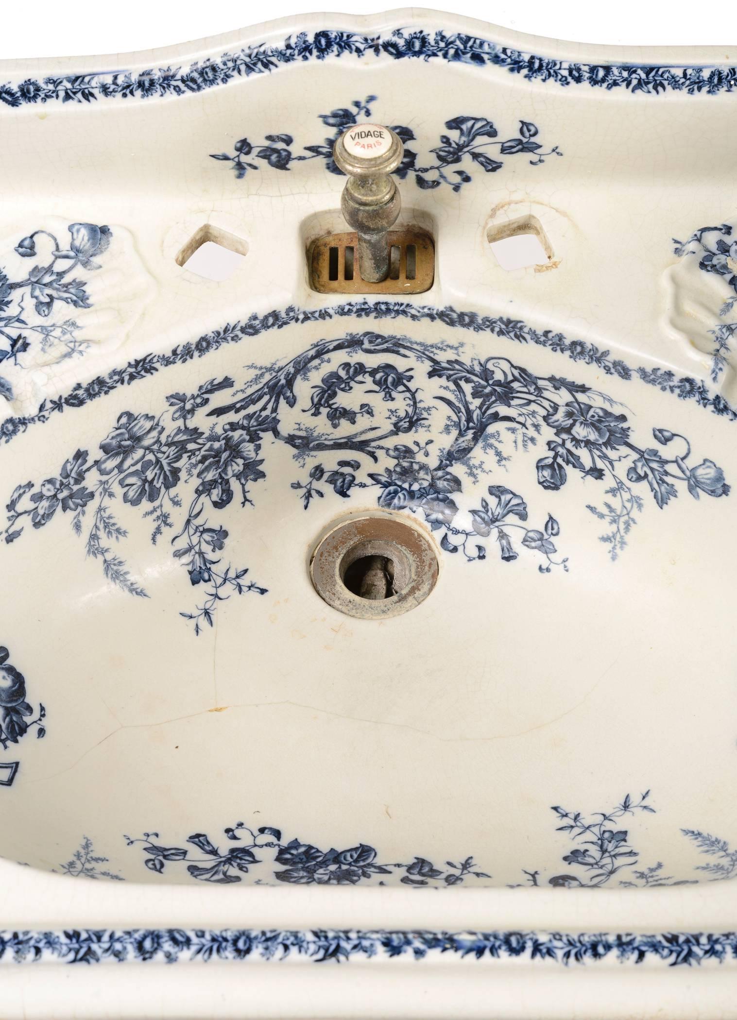 vintage floral sink