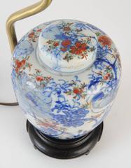 Pair of Imari Jars with Covers Made into Lamps