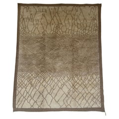 NAHL Berber Wool Rug Modern Handwoven Minimalist Contemporary Design - IN STOCK