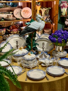 Lunéville faience tableware set, 19th century