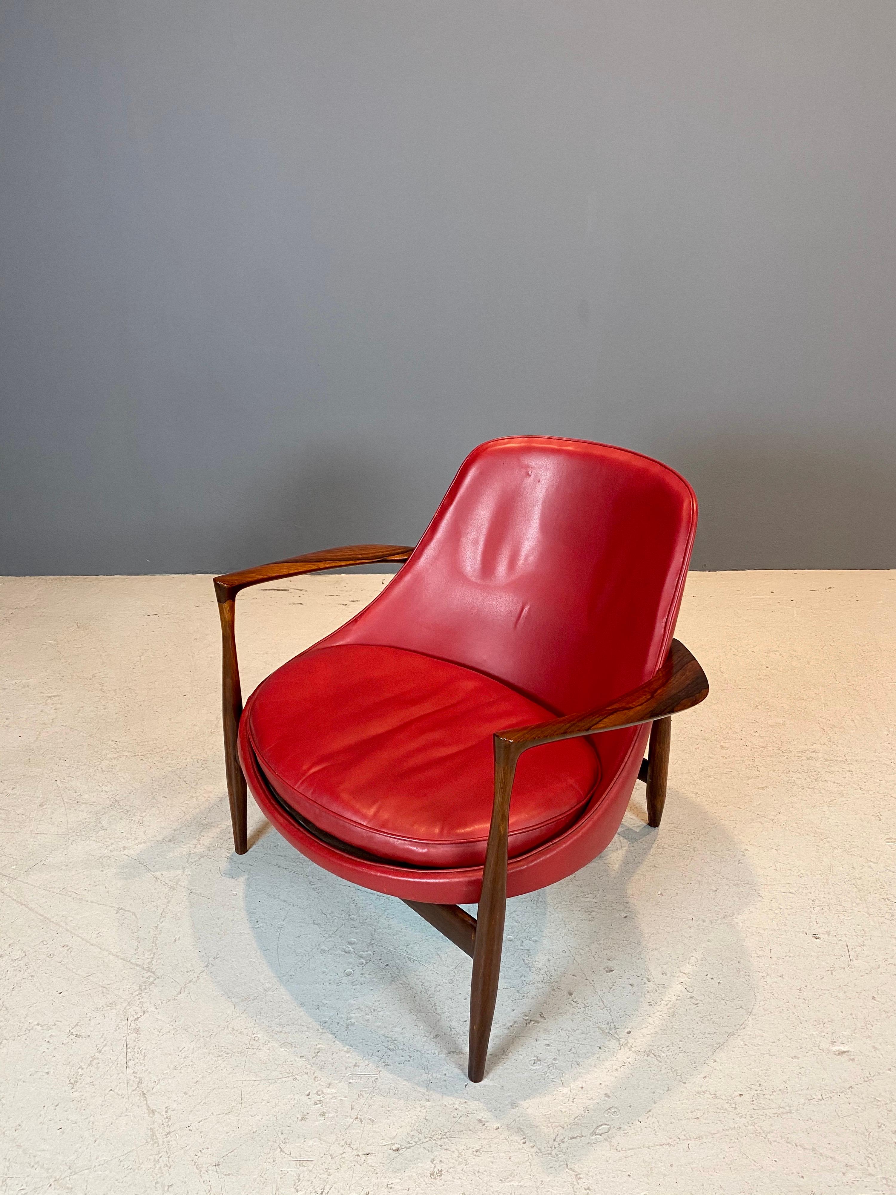 Scandinavian Modern Ib Kofod - Larsen “Elizabeth” Chair in Rosewood, 1956