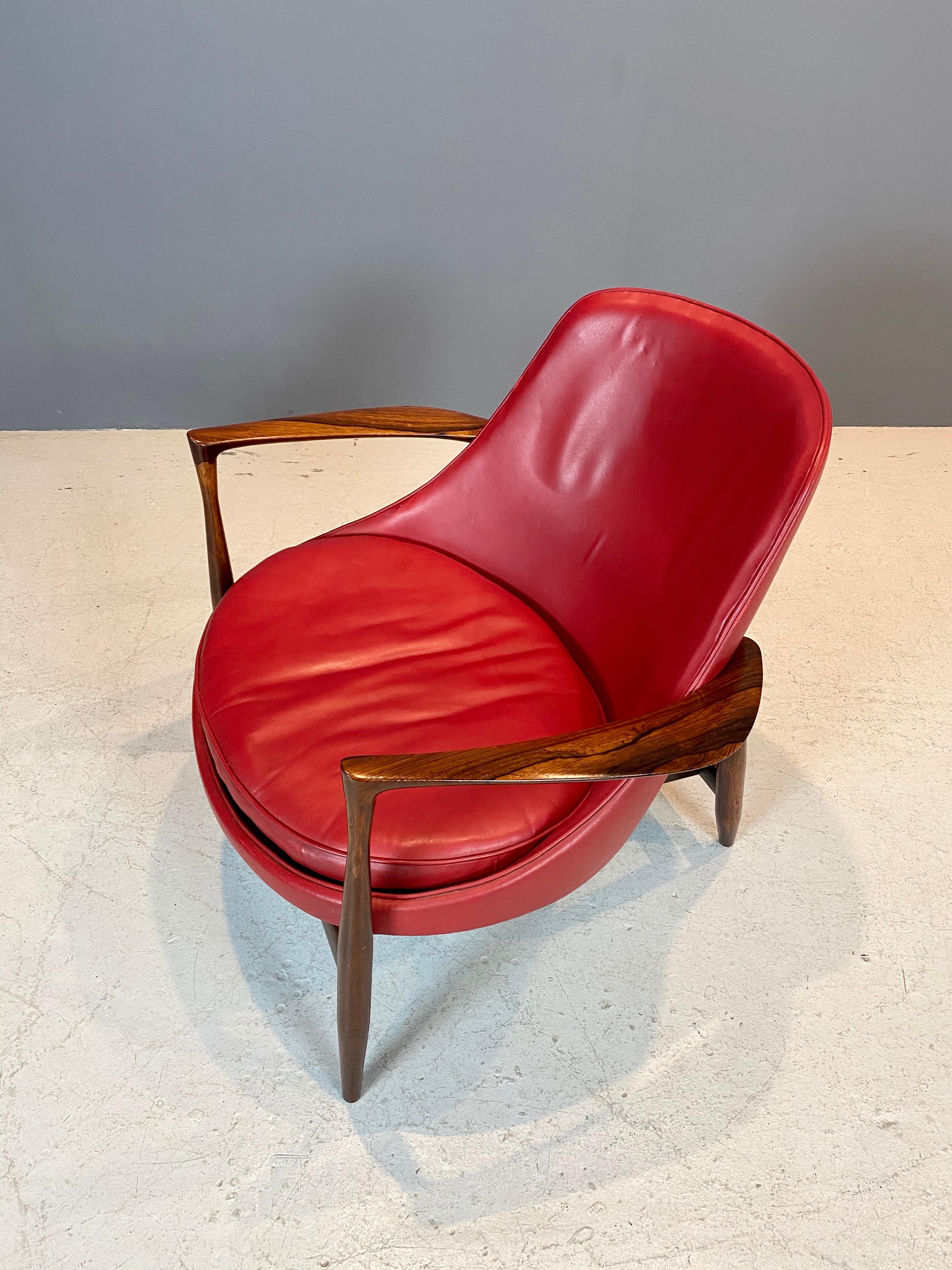 Danish Ib Kofod - Larsen “Elizabeth” Chair in Rosewood, 1956
