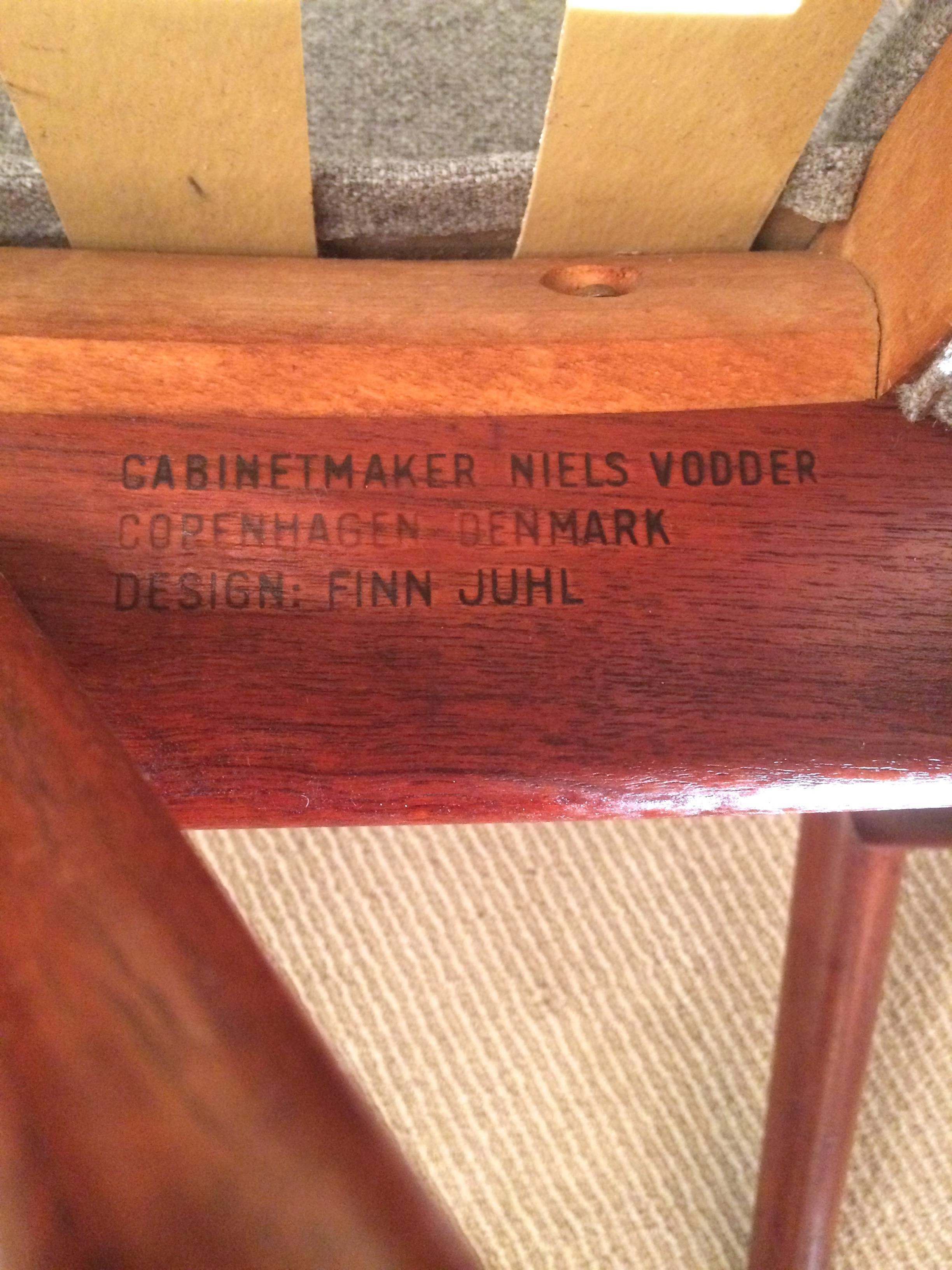 Leather Finn Juhl, NV Model 45 Chair