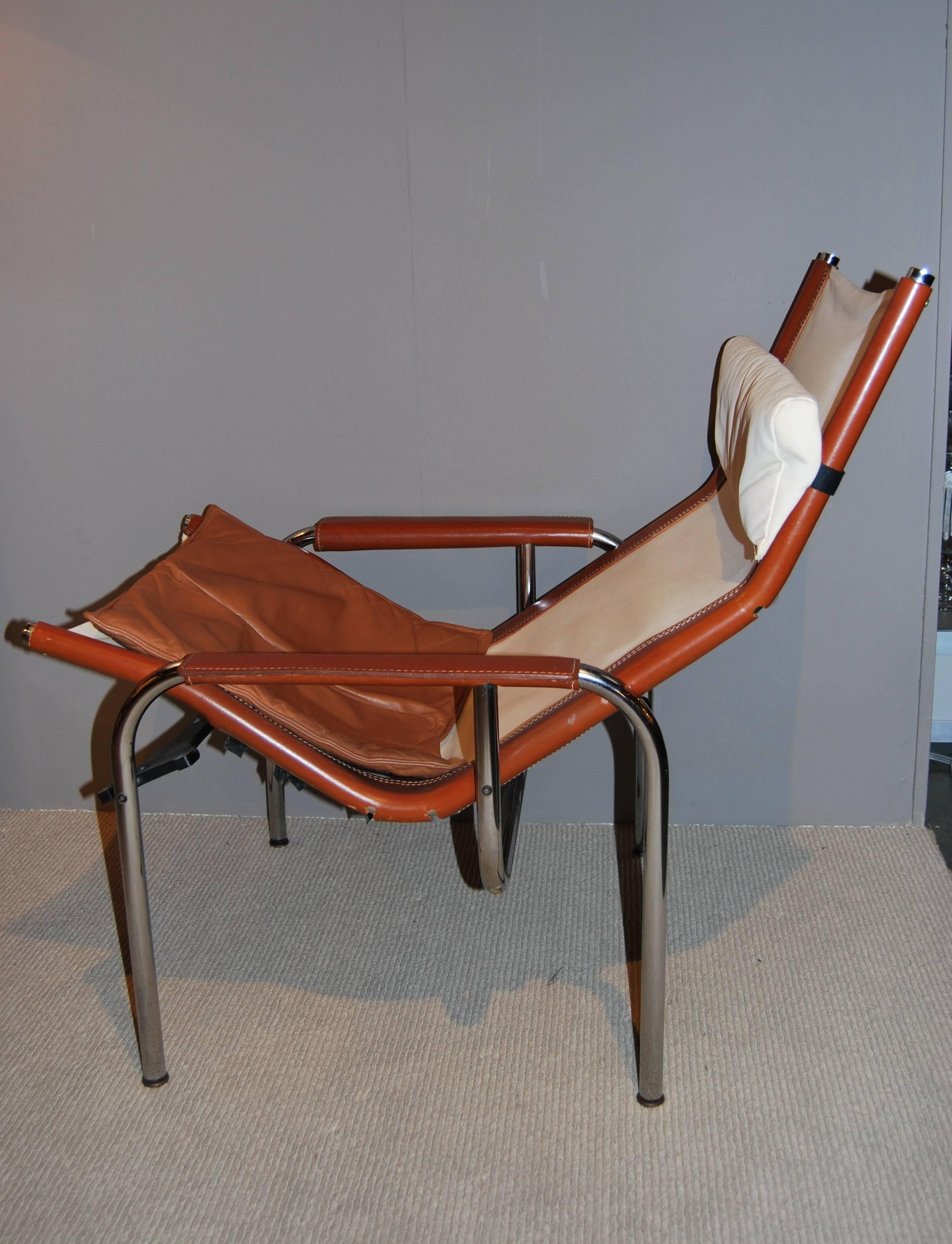 Swiss Hans Eichenberger Lounge Chair and Ottoman, Switzerland, 1960s For Sale