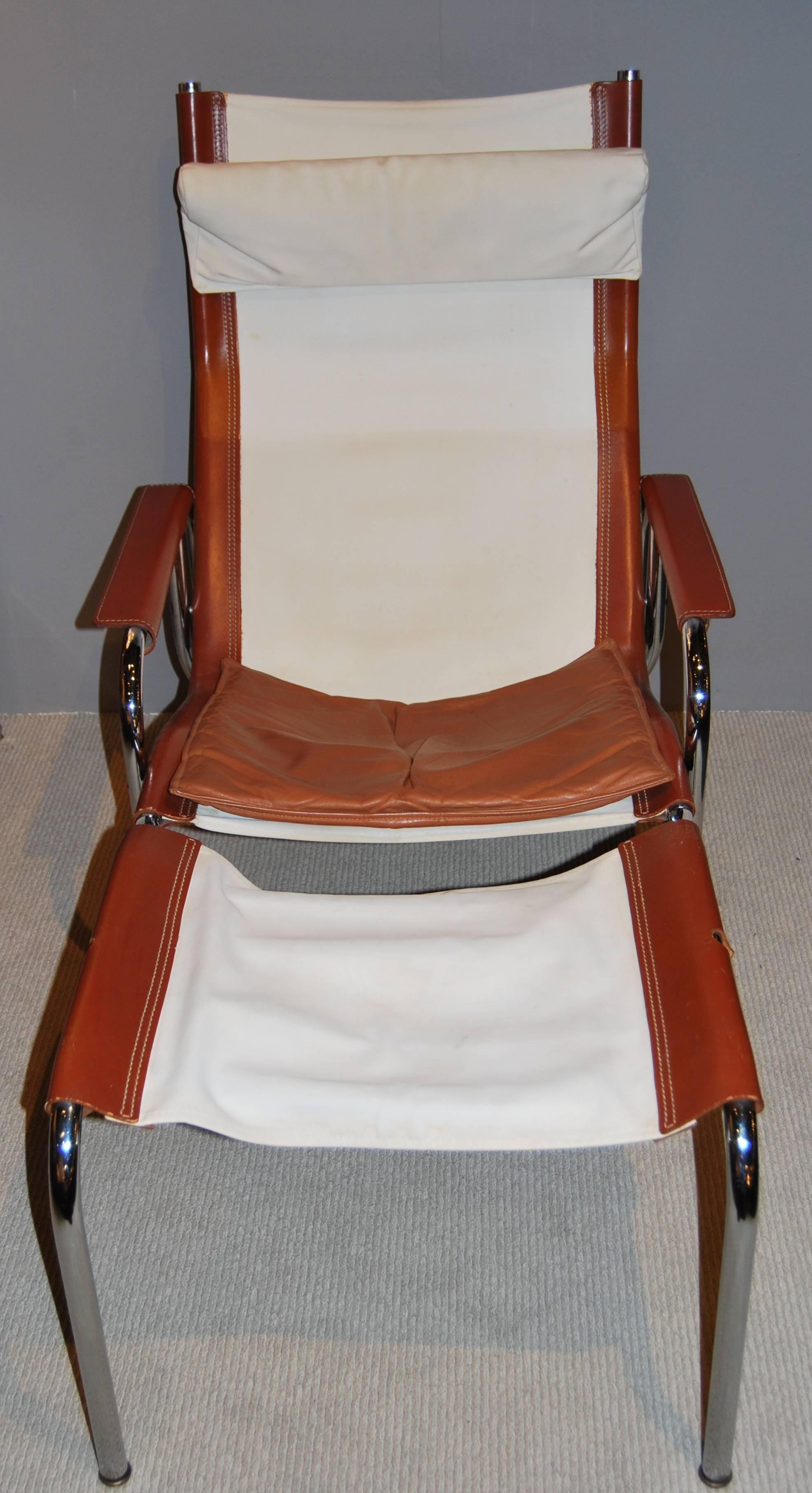 Hans Eichenberger Lounge Chair and Ottoman, Switzerland, 1960s For Sale 1