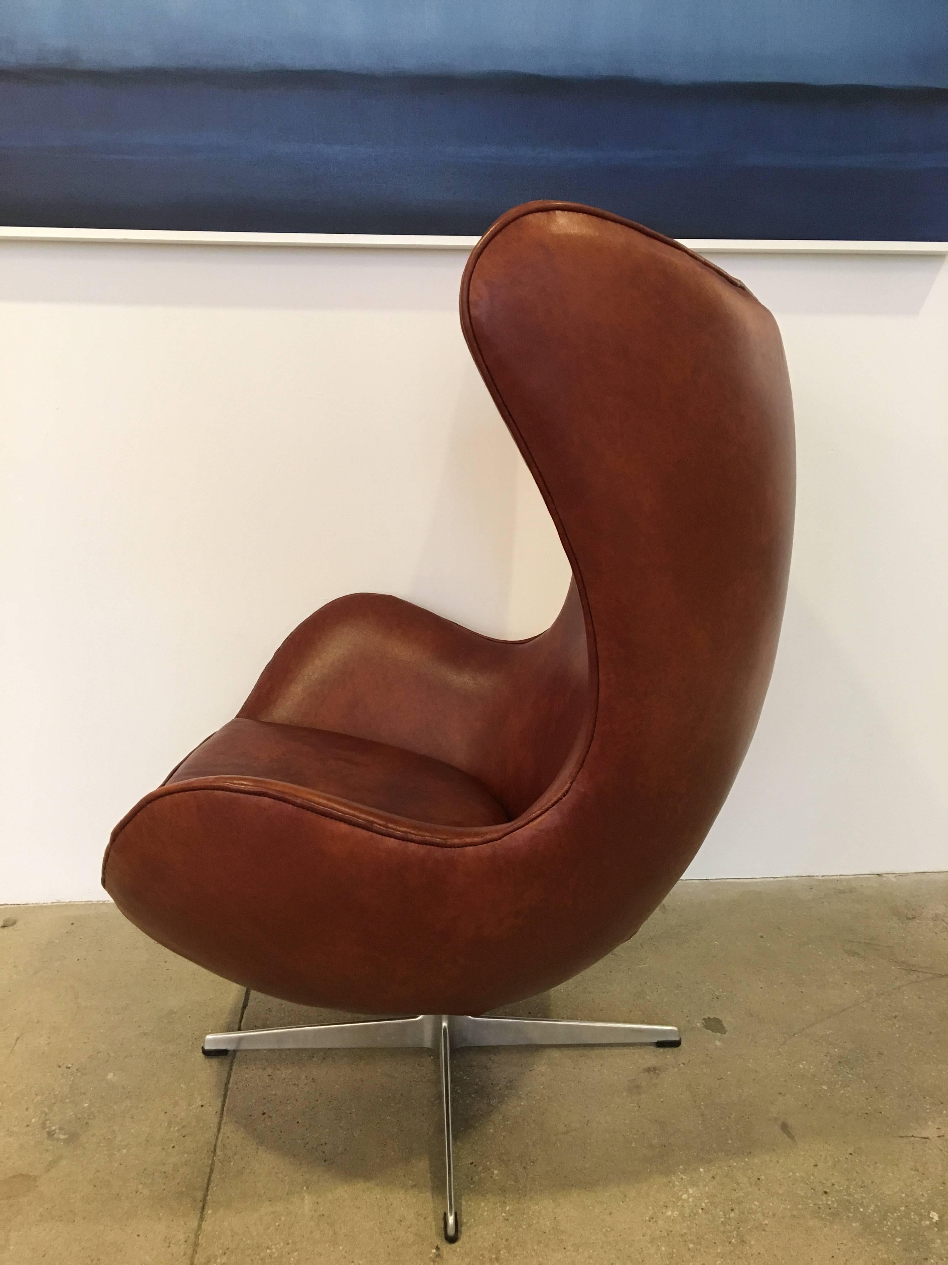 Arne Jacobsen Egg Chair Produziert von Fritz Hansen:: 1965 (Skandinavische Moderne)