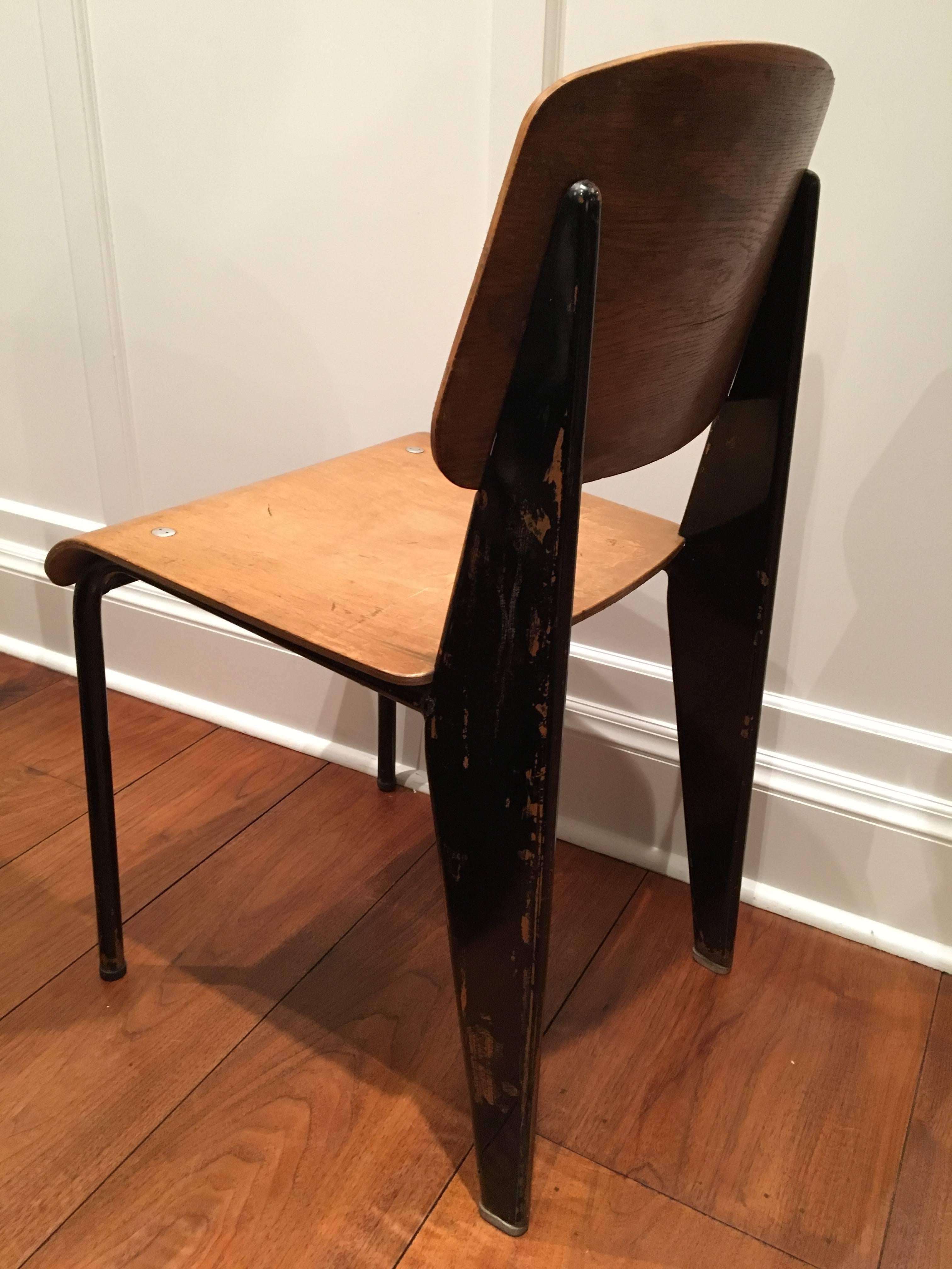 Standard chair by Jean Prouve in all original condition, circa 1950.
The 