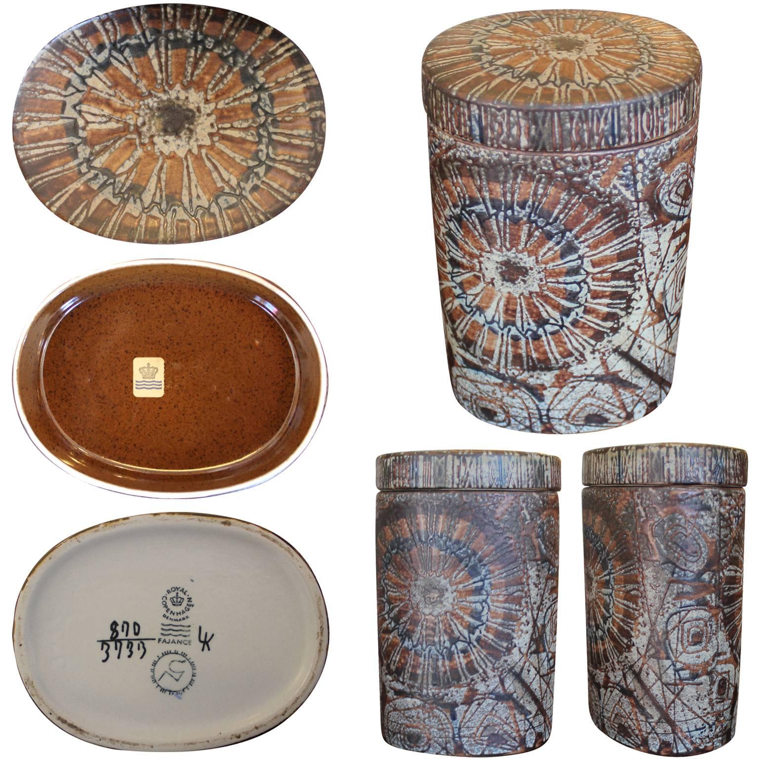 Mid-Century Modern Assorted Royal Copenhagen Decorative Ceramics