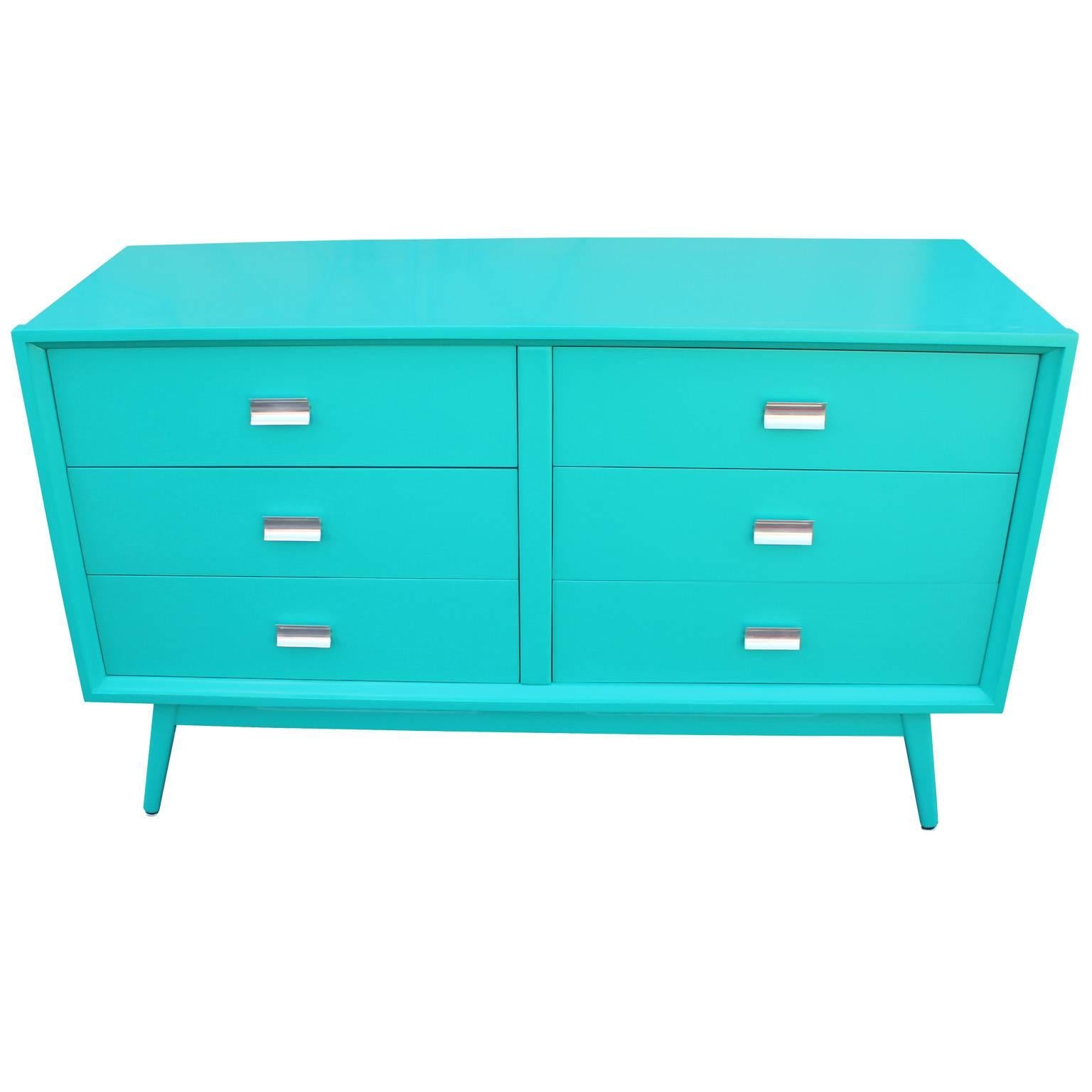 turquoise chest of drawers