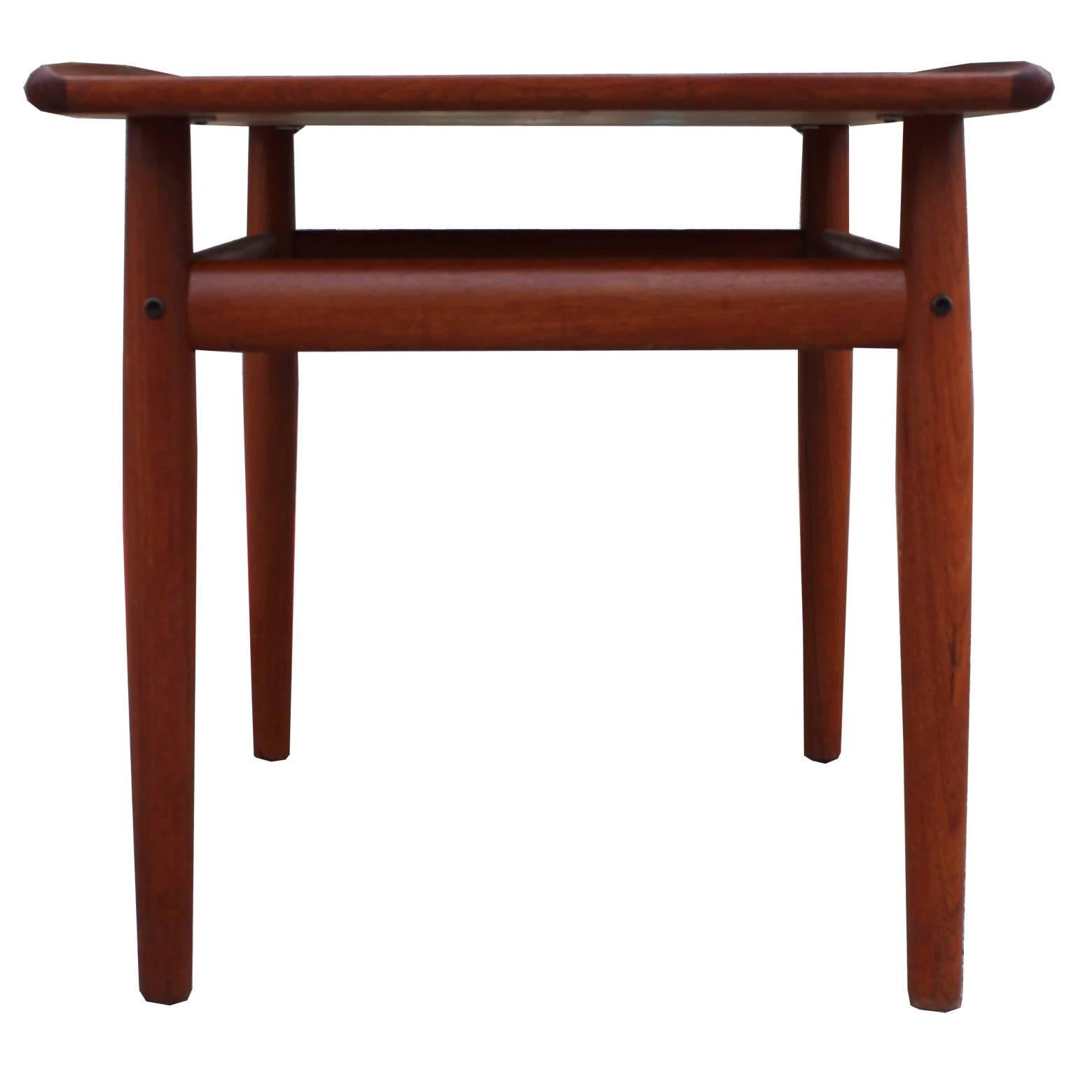 Danish Teak Side Table by Grete Jalk In Excellent Condition In Houston, TX