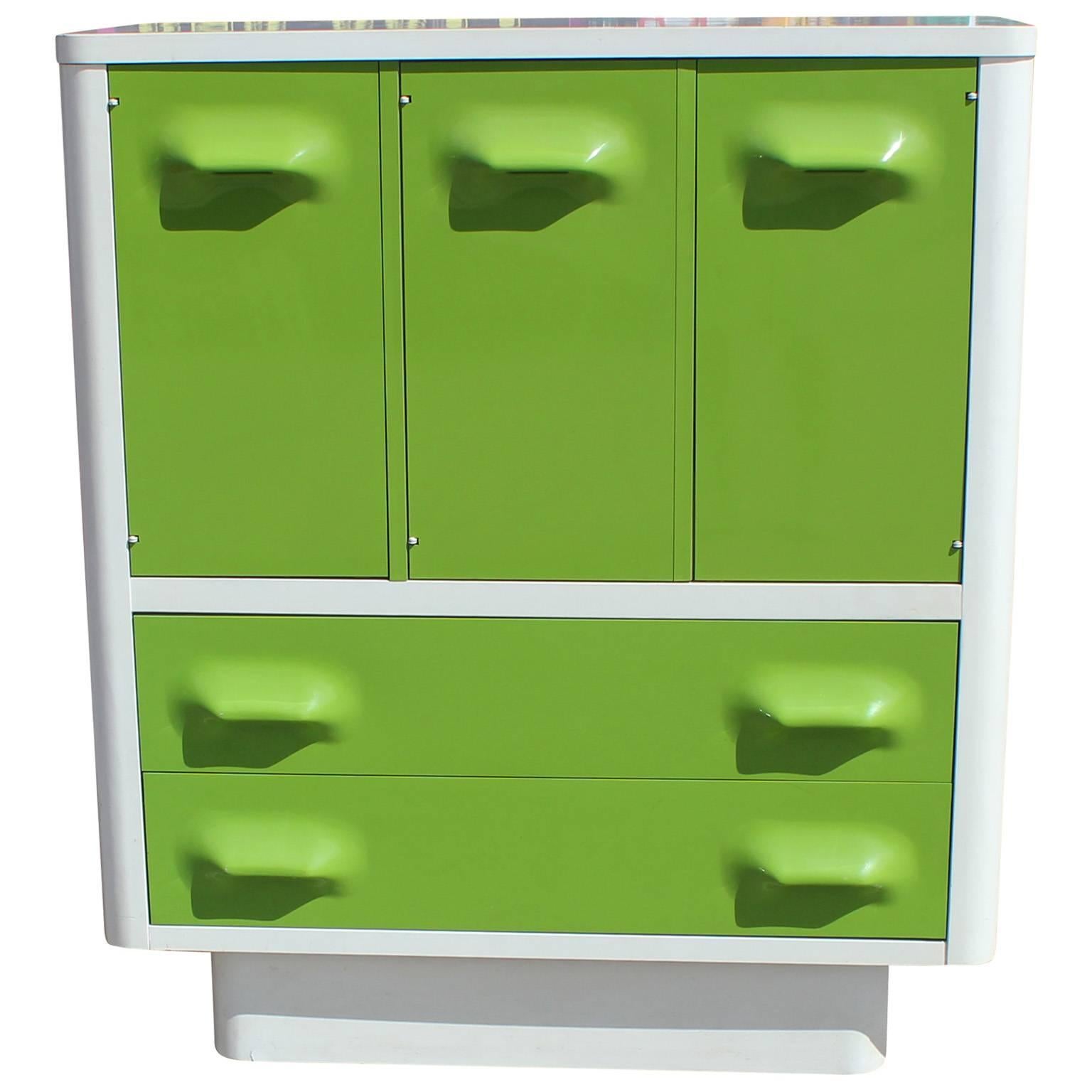 Raymond Loewy Style Green Chest by Broyhill