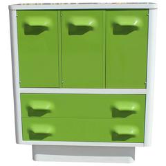 Retro Raymond Loewy Style Green Chest by Broyhill