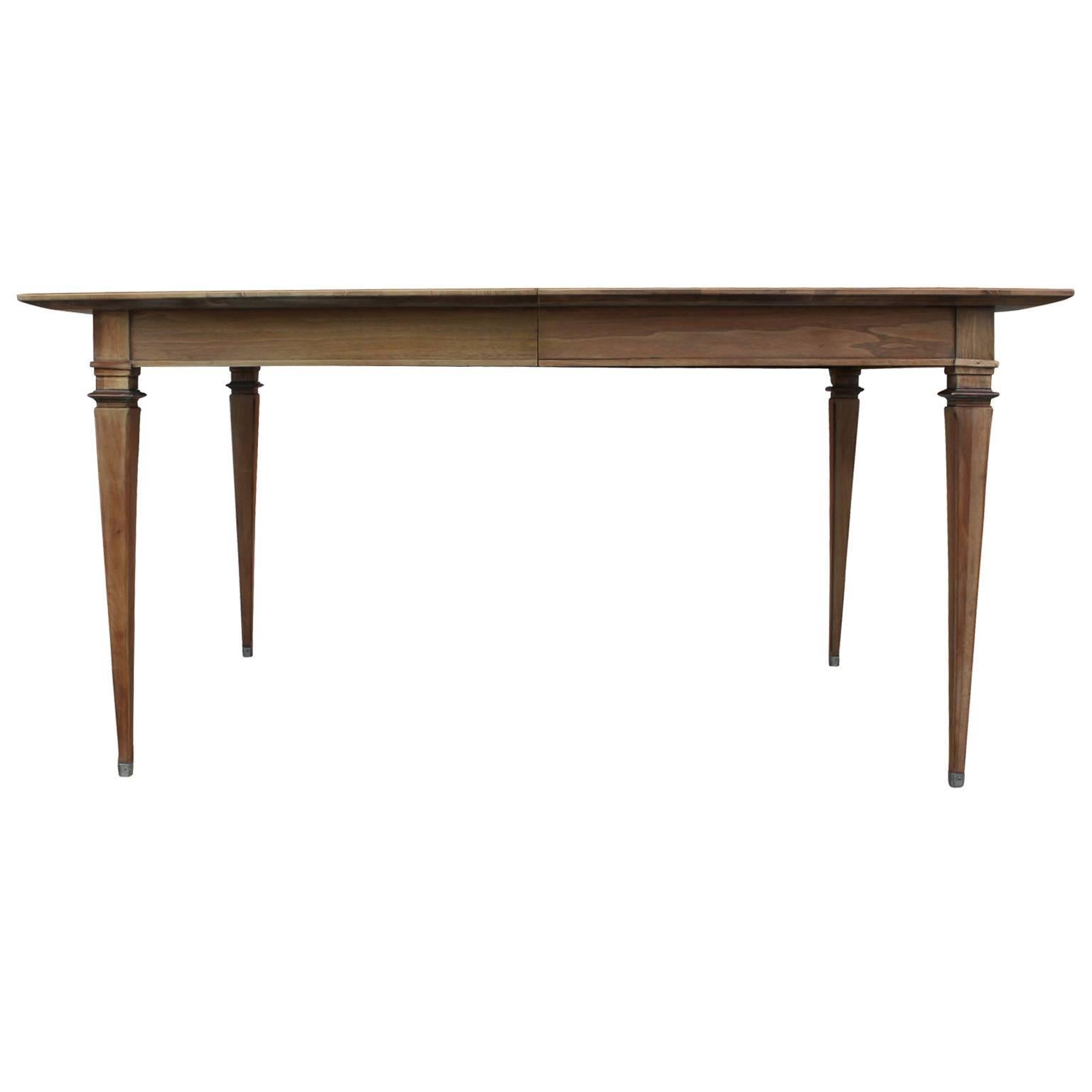 American Modern Burl Parquetry Dining Table by Bernhard Rohne for Mastercraft