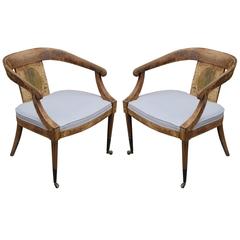 Pair of Perfectly Patinated Klismos Style Chairs