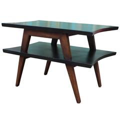 Pair of Sculptural Style Two-Tone Side Tables