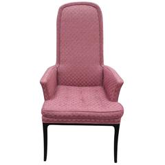 Set of Eight Erwin Lambeth Tall Back Dining Chairs