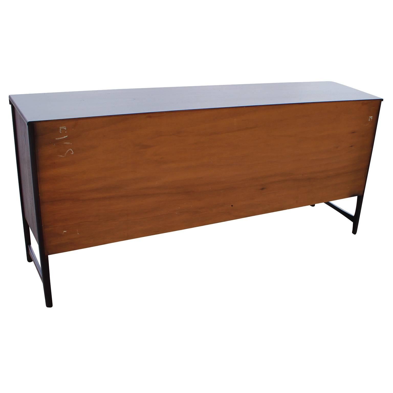 Mid-20th Century Fabulous Purple Dyed Sideboard with Brass Hardware