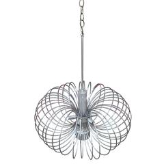 Modern Sciolari Chrome Chandelier or Pendant with Six Lights 8