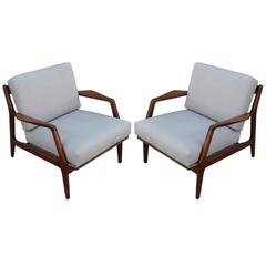 Classic Pair of Kofod-Larsen Danish Lounge Chairs
