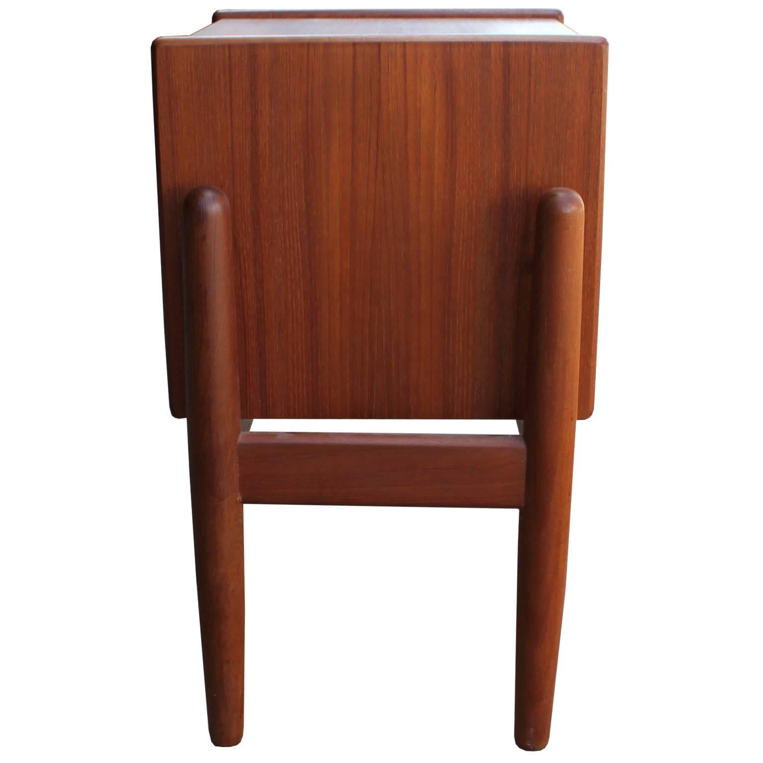 Danish Arne Wahl Iversen Teak Side Table with Planter