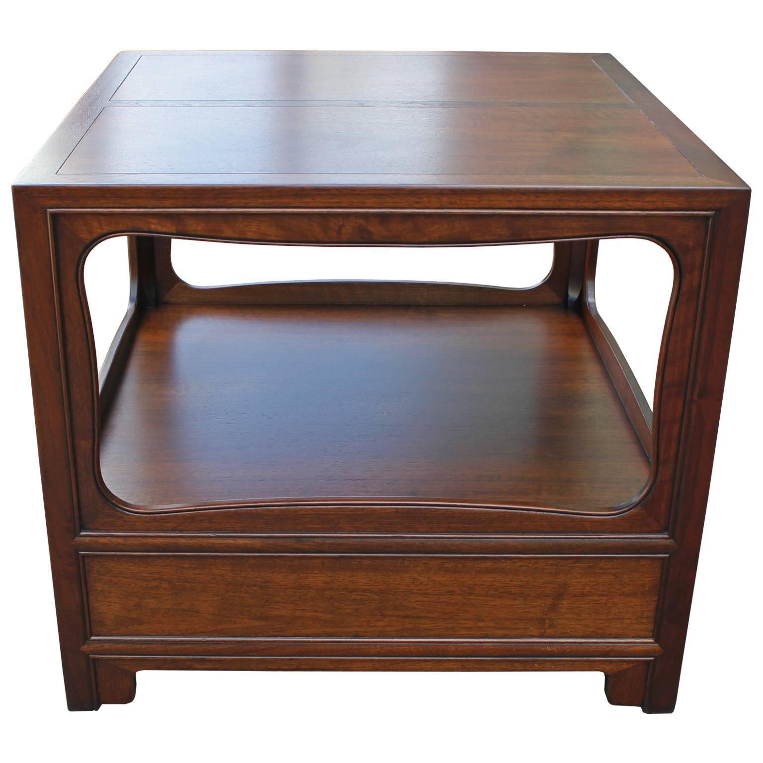American Pair of Michael Taylor for Baker Square Modern End Tables