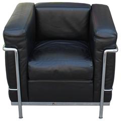 Pair of Le Corbusier for Cassina LC2 Club Chairs