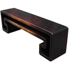 Modern Chinese Scroll Console Table or Bench