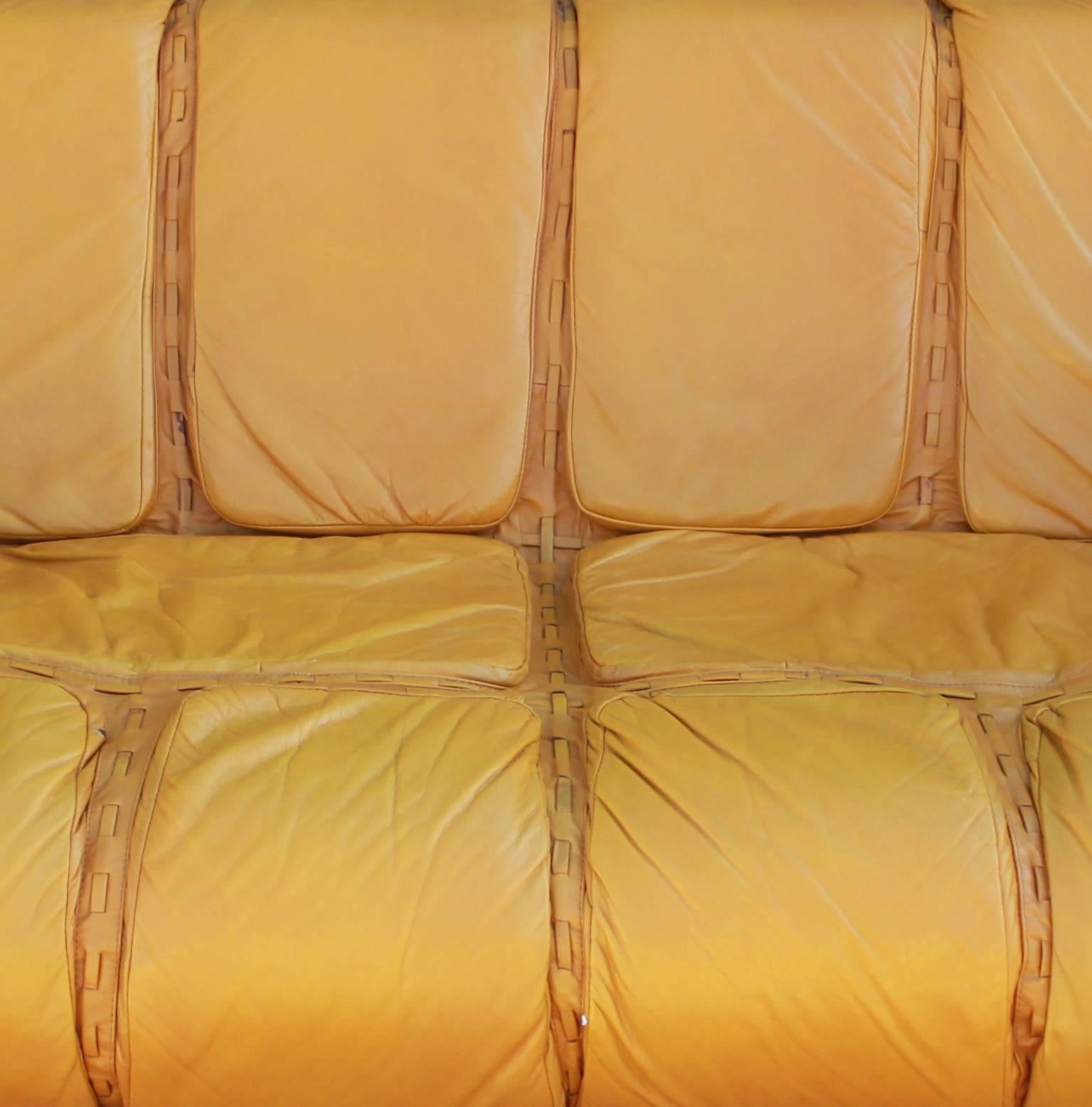 mustard yellow loveseat